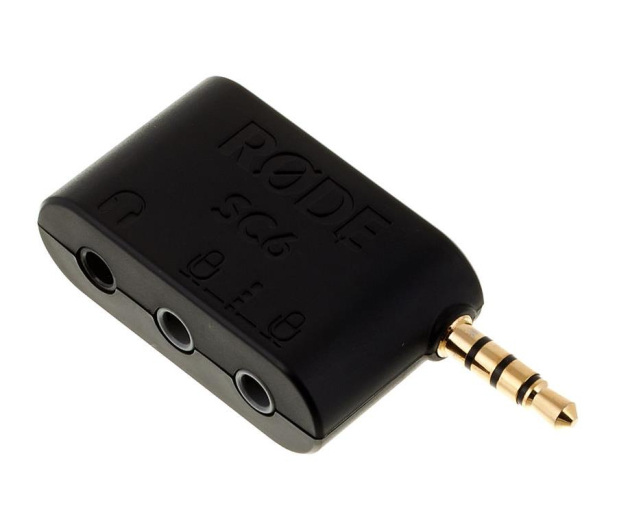 RODE SC6 Adapter TRRS słuchawki + 2x mikrofon SC-6 - 564343 - zdjęcie